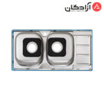 سینک نیمه فانتزی توکار ایلیااستیل 4051 - Image 4