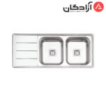 سینک ظرفشویی نیمه فانتزی توکار ایلیااستیل مدل 4060
