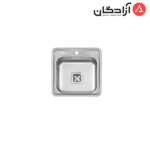 سینک ظرفشویی نیمه فانتزی توکار ایلیااستیل مدل 4061