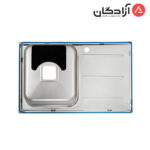 سینک نیمه فانتزی توکار ایلیااستیل 4062 - Image 3