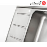سینک نیمه فانتزی توکار ایلیااستیل 4062 - Image 4