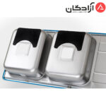 سینک نیمه فانتزی توکار ایلیااستیل 4063 - Image 4