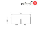 سینک دست ساز کن مدل 74 BCN302 - Image 4