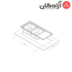 سینک فانتزی توکار کن مدل 8112 - Image 2