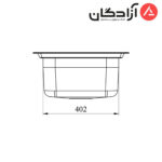 سینک فانتزی توکار کن مدل 8112 - Image 4