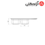 سینک فانتزی توکار کن مدل 8112 - Image 5