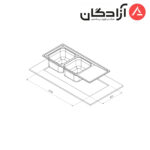سینک فانتزی توکار کن مدل 8122 - Image 2
