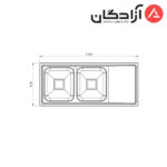 سینک فانتزی توکار کن مدل 8122 - Image 3