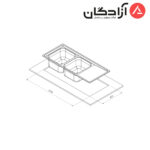 سینک فانتزی توکار کن مدل 8132 - Image 2