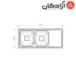 سینک فانتزی توکار کن مدل 8132 - Image 3