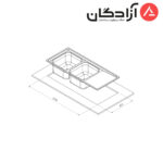 سینک فانتزی توکار کن مدل 8142 - Image 2