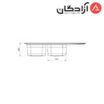 سینک فانتزی توکار کن مدل 8142 - Image 5