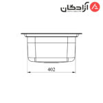 سینک فانتزی توکار کن مدل 8152 - Image 4