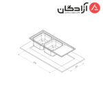 سینک فانتزی توکار کن مدل 8192 - Image 2
