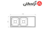سینک فانتزی توکار کن مدل 8192 - Image 3