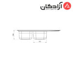 سینک فانتزی توکار کن مدل 8192 - Image 5