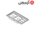 سینک فانتزی روکار کن مدل 9112 - Image 2