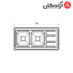 سینک فانتزی روکار کن مدل 9112 - Image 3