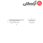 سینک فانتزی روکار کن مدل 9112 - Image 4