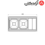 سینک فانتزی روکار کن مدل 9152 - Image 3