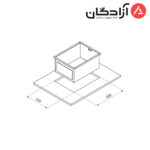 سینک دست ساز کن مدل A4030 - Image 2