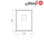 سینک دست ساز کن مدل A4030 - Image 5