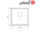 سینک دست ساز کن مدل A4040 - Image 3