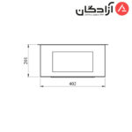 سینک دست ساز کن مدل A4040 - Image 5