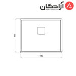 سینک دست ساز کن مدل A4050 - Image 3