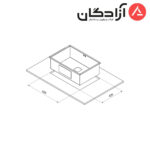 سینک دست ساز کن مدل A4060 - Image 2