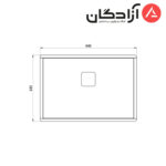 سینک دست ساز کن مدل A4060 - Image 3