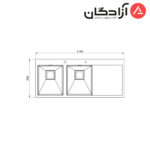 سینک دست ساز کن مدل BCN202 - Image 4