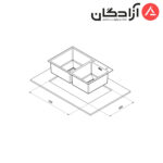 سینک دست ساز کن مدل BCN204 - Image 2