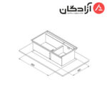 سینک دست ساز کن مدل 90 BCN302 - Image 2