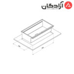 سینک دست ساز کن مدل BCN304-104 - Image 2