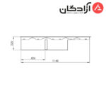 سینک دست ساز کن مدل BCN306 - Image 4