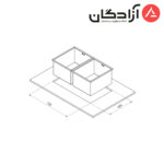 سینک دست ساز کن مدل BCN83 - Image 2