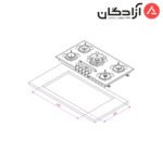 اجاق گاز کن مدل CG8505 - Image 2