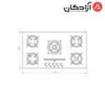 اجاق گاز کن مدل CG8505 - Image 3