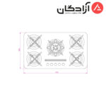 اجاق گاز کن مدل IG503W - Image 3