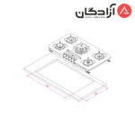 اجاق گاز کن مدل IG8507 - Image 2