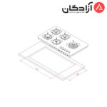 اجاق گاز کن مدل IG8510 - Image 2