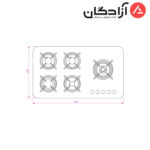اجاق گاز کن مدل IG8510 - Image 3
