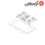 اجاق گاز کن مدل IG8517 - Image 2