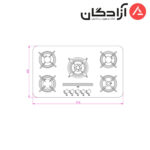 اجاق گاز کن مدل IG8517 - Image 3