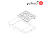 اجاق گاز کن مدل IS6401 - Image 2