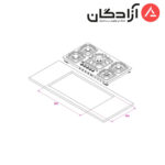 اجاق گاز کن مدل IS9502 - Image 2