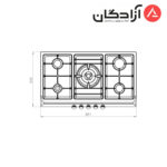 اجاق گاز کن مدل ISD505 - Image 3