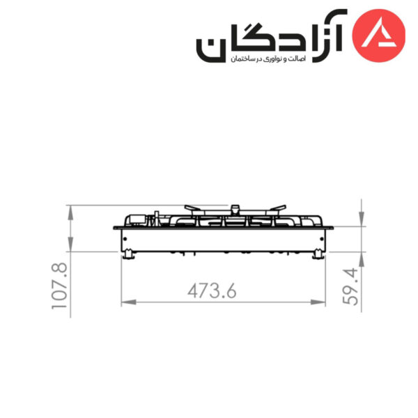 اجاق گاز کن مدل 513S Multistep