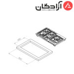 اجاق گاز کن مدل 513S Multistep